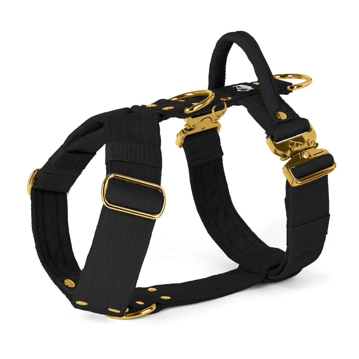 Easy Walk Extreme Gold Buckle Black - Harness with quick buckle