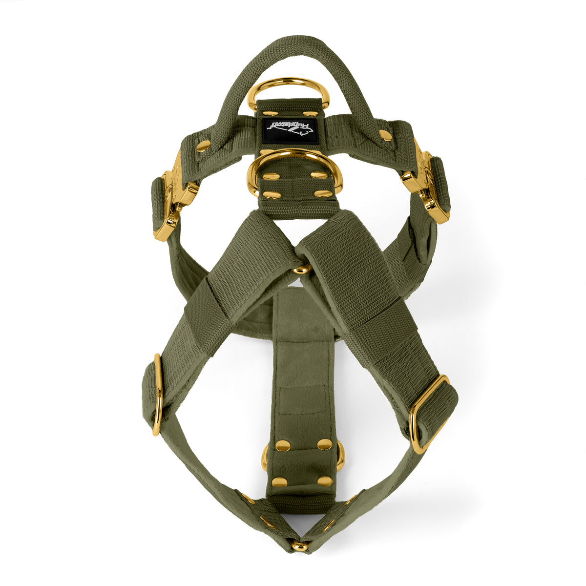 Easy Walk Extreme Gold Buckle Khaki - Harness with quick buckle