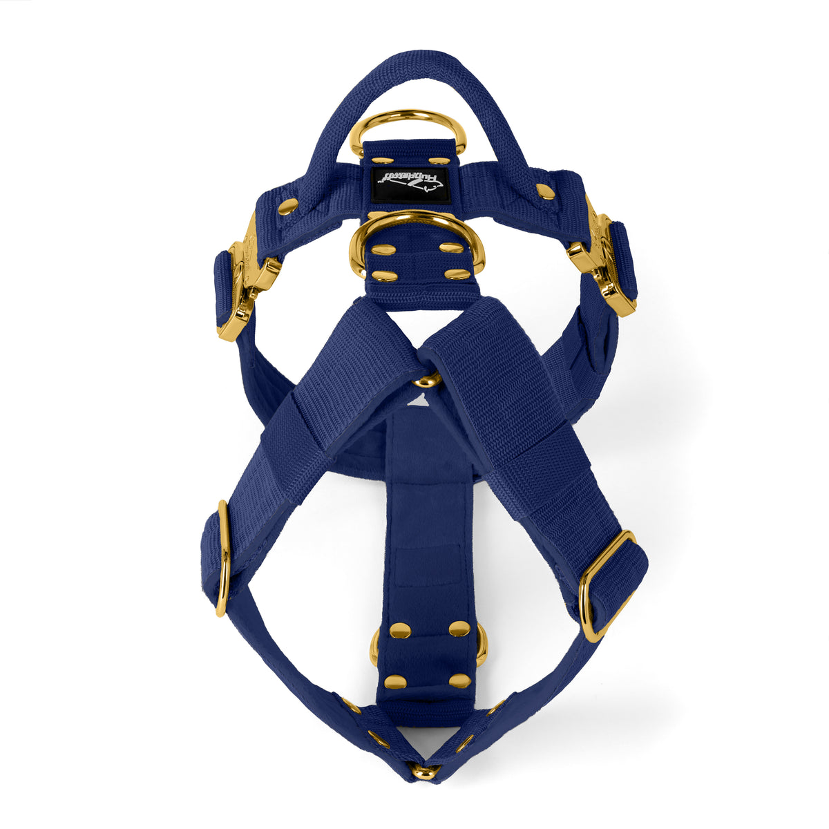 Easy Walk Extreme Gold Buckle Navy Blue - Harness with quick release buckle