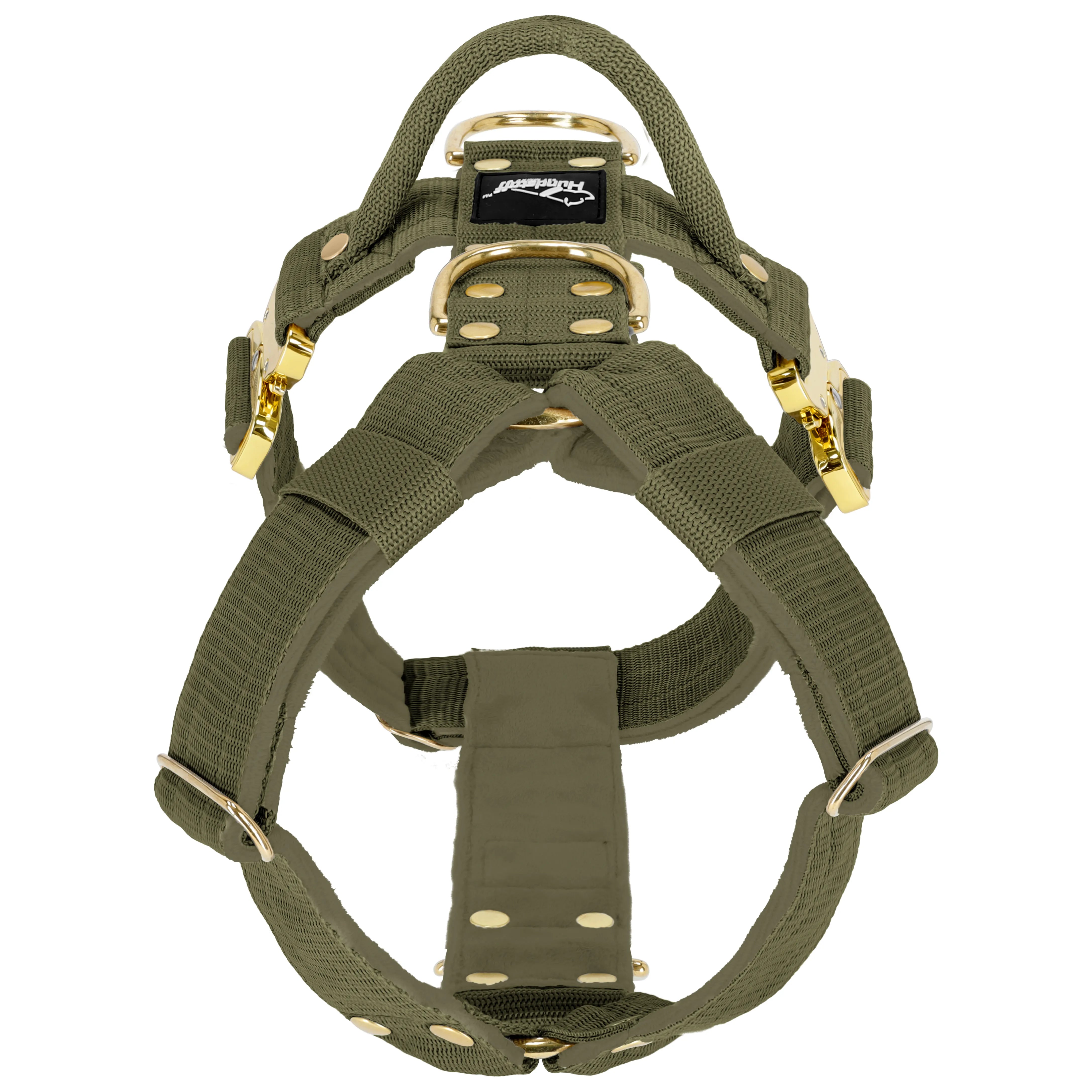 Easy Walk Extreme Gold Buckle Khaki - Harness with quick buckle