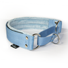 Martingale Baby Blue - Wide lined half choke collar