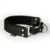 Martingale Black - Wide lined collar half choke