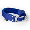 Martingale Blue - Wide lined collar half choke