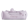 Velvet Light Purple - Dog bed with name