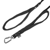 Guard Leash Black - Guard leash with extra handle