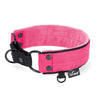 Martingale Black Edition Pink - Wide lined half choke collar