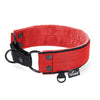 Martingale Black Edition Red - Wide lined collar half choke