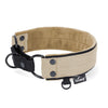 Martingale Black Edition Beige - Wide lined half choke collar