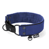 Martingale Black Edition Navy Blue - Wide lined half choke collar