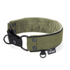 Martingale Black Edition Khaki - Wide lined half choke collar