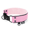 Martingale Black Edition Baby Pink - Wide lined half choke collar