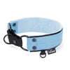 Martingale Black Edition Baby Blue - Wide lined collar half choke