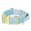 Extreme Gold Buckle Baby Blue - Strong and secure collar