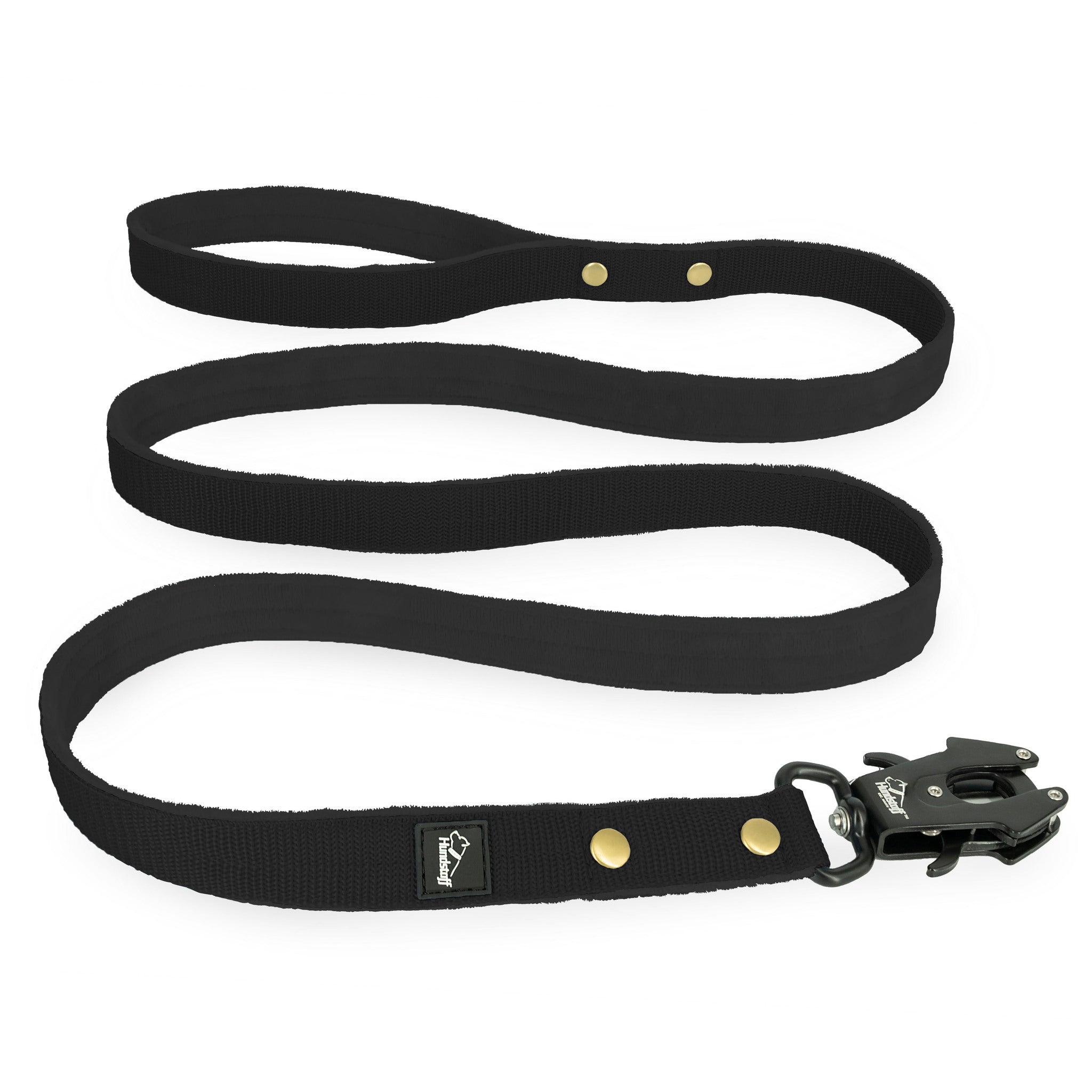 walk leash golden svart