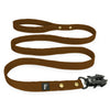 Walk Leash Golden Dark Brown - Safe nylon leash in different lengths