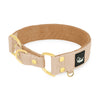 Martingale Golden Beige - Wide lined half choke collar