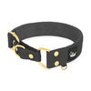 Martingale Golden Dark Grey - Wide lined collar half choke