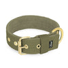 Active Golden Khaki - Wide durable necklace with buckle