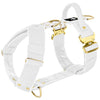 Easy Walk Extreme Gold Buckle White - Harness with quick buckle