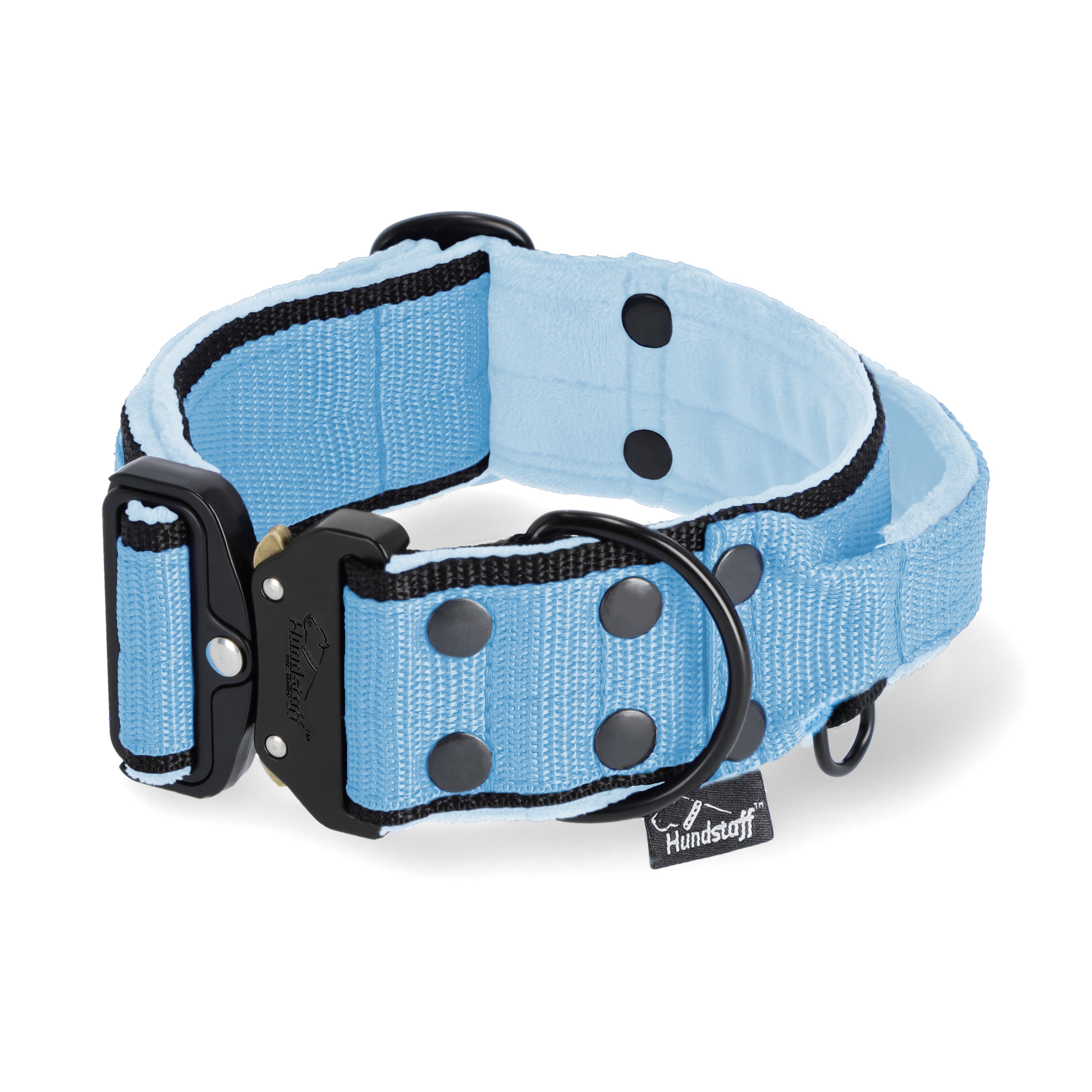 Extreme Buckle Black Edition Baby Blue - Strong and secure collar