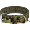 Active Comfort Camo Green - Wide durable dog collar with buckle