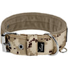 Active Comfort Camo Beige - Wide durable dog collar with buckle