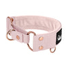 Martingale Rose Edition Pastel Pink - Wide lined half choker collar