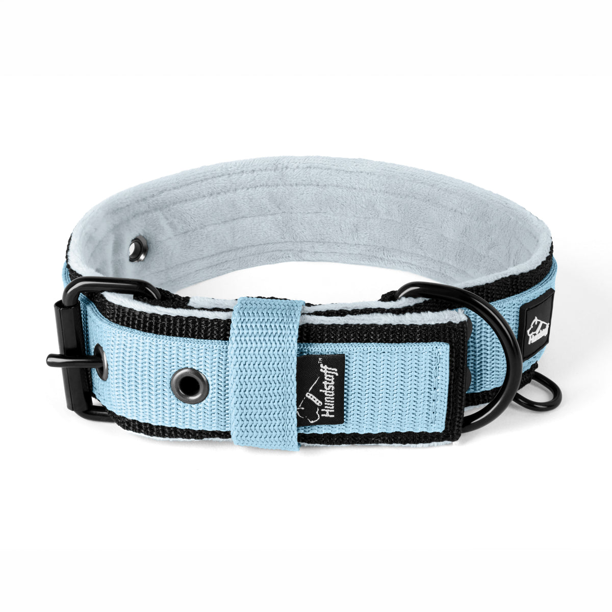 Active Komfort Black Edition Baby Blue - Ampio collare resistente con fibbia