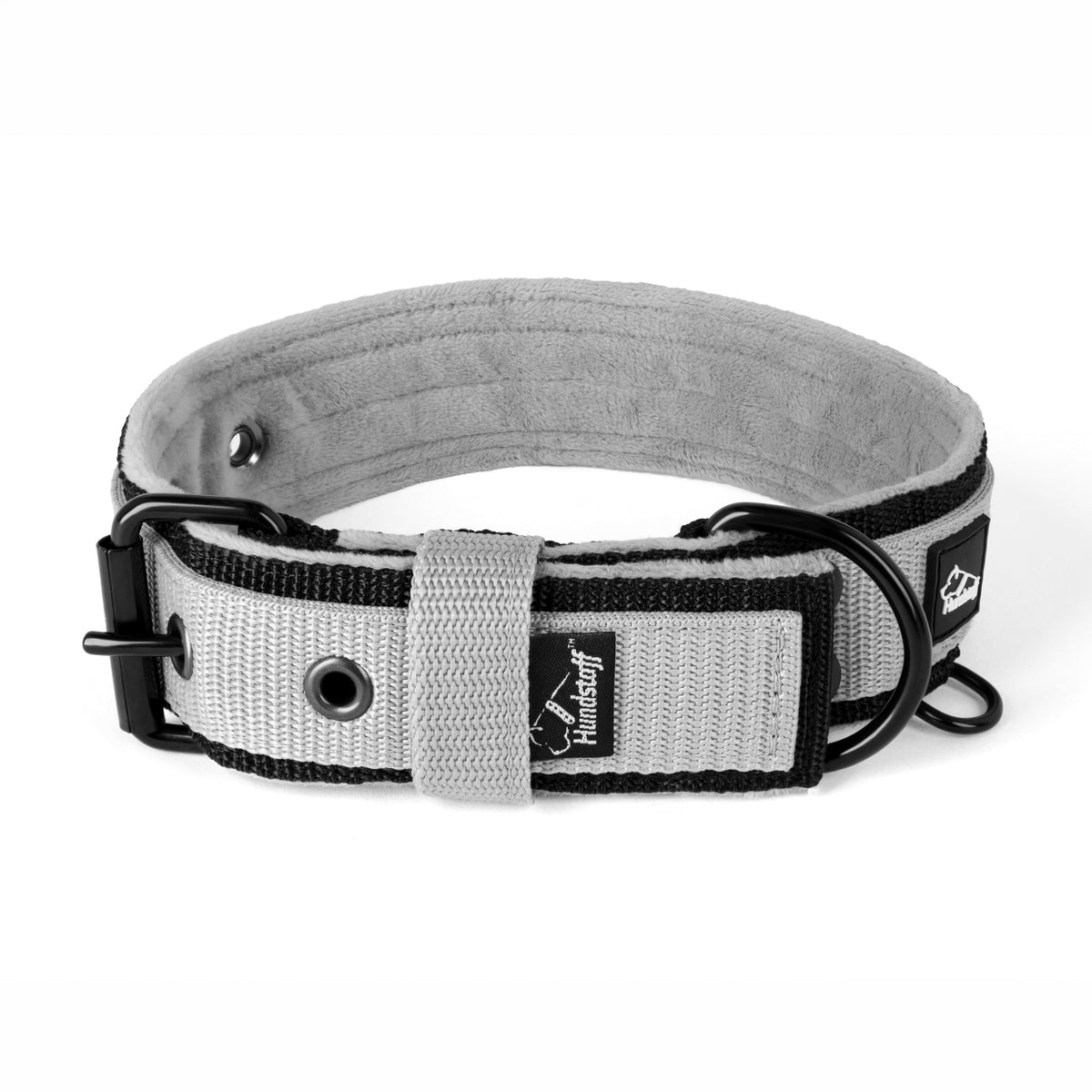 Active Komfort Black Edition Grey - Ampio collare resistente con fibbia