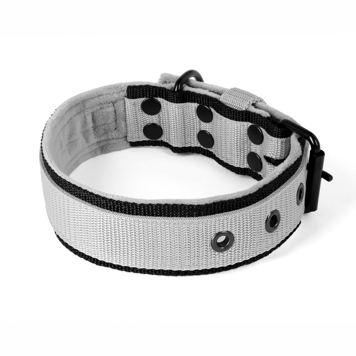 Active Comfort Black Edition Grey - Wide durable collar with buckle