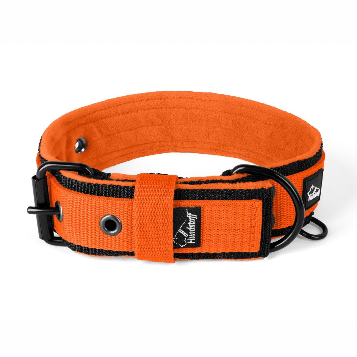 Active Komfort Black Edition Orange - Ampio collare resistente con fibbia