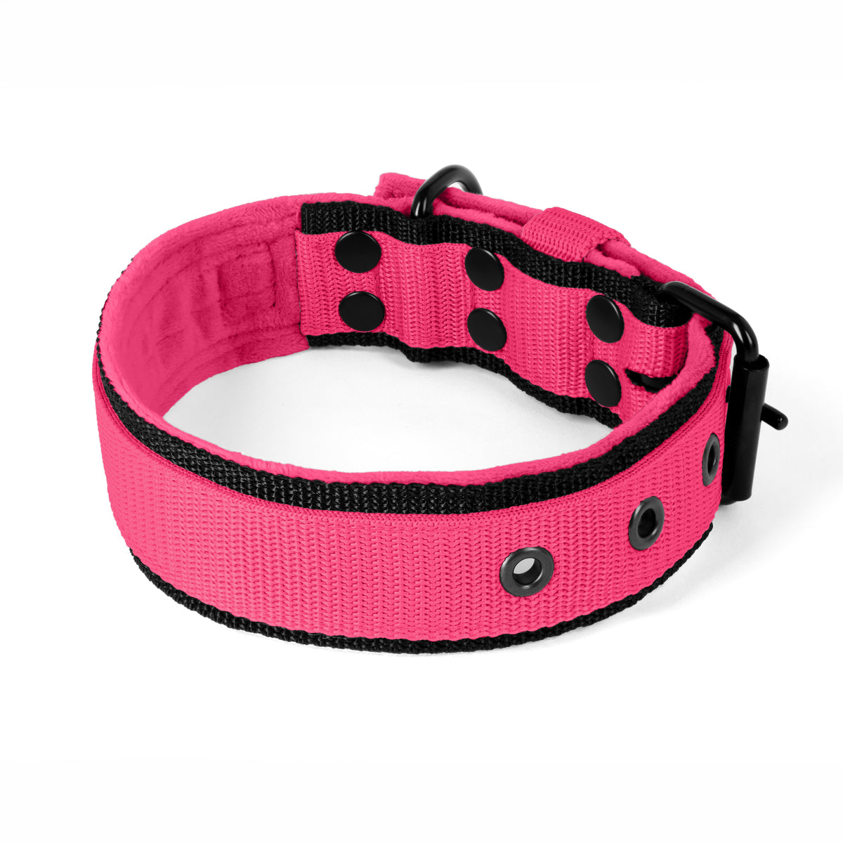 Active Comfort Black Edition Pink - Wide durable necklace with buckle