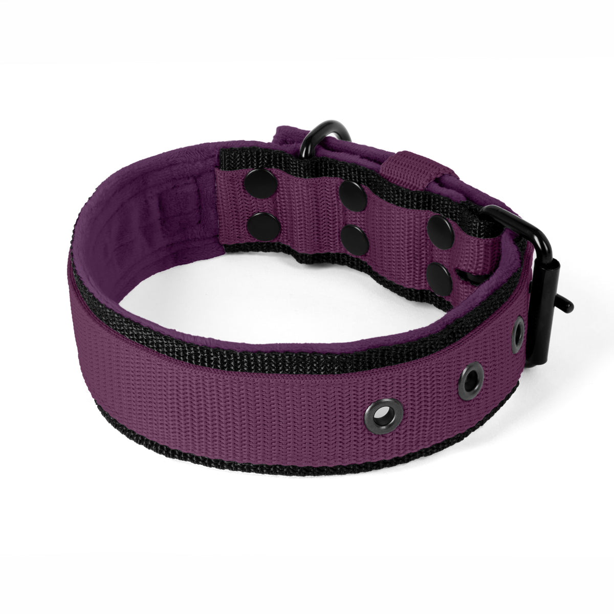 Active Komfort Black Edition Plum - Brede duurzame kraag met gesp