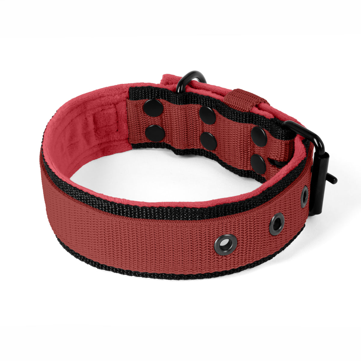 Active Komfort Black Edition Red - Brede duurzame halsketting met gesp
