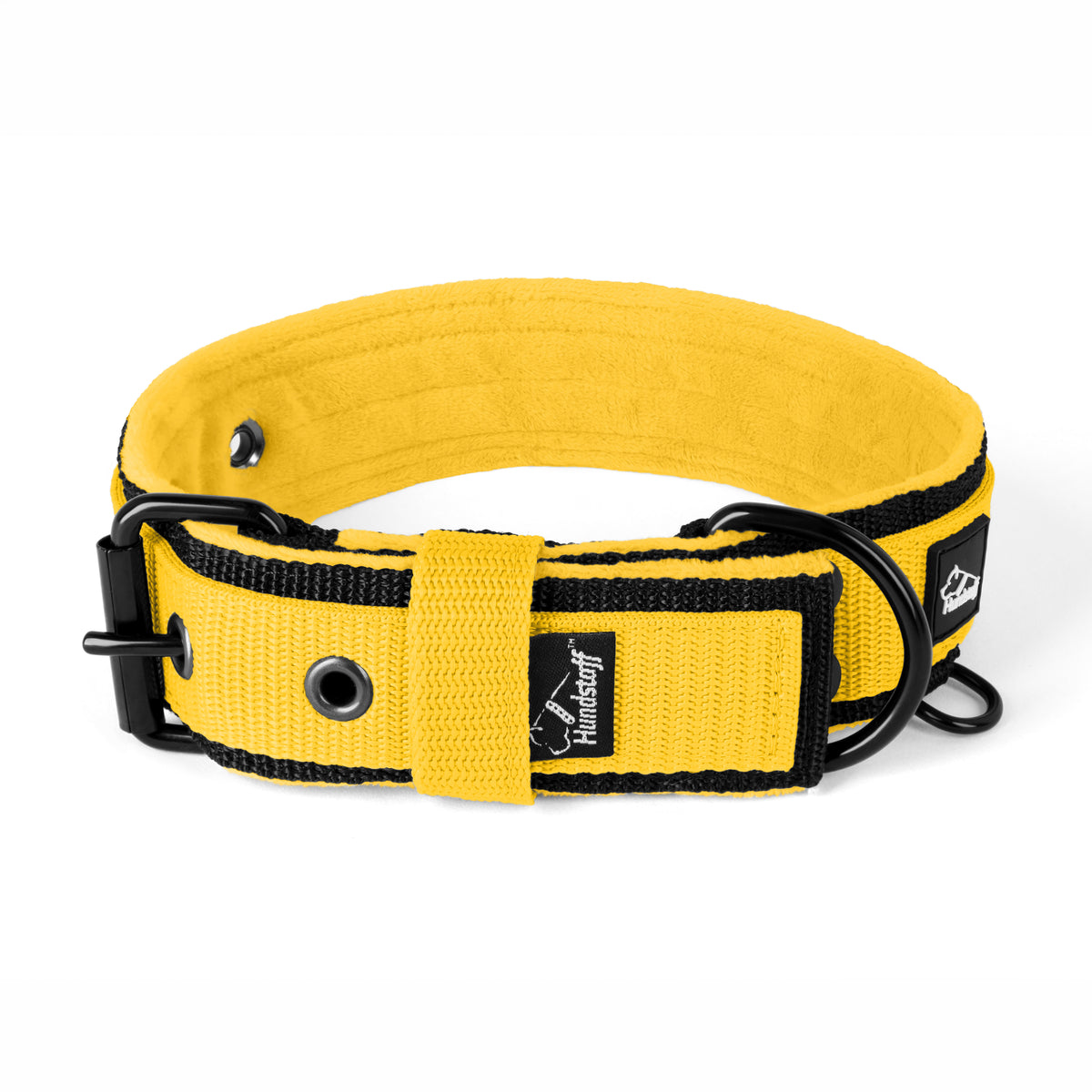 Active Komfort Black Edition Yellow - Collana larga e resistente con fibbia