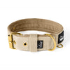 Active Golden Beige - Wide durable necklace with buckle