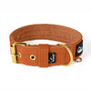 Active Golden Burnt Orange - Wide durable necklace with buckle