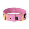 Active Golden Candy Pink - Wide durable necklace with buckle