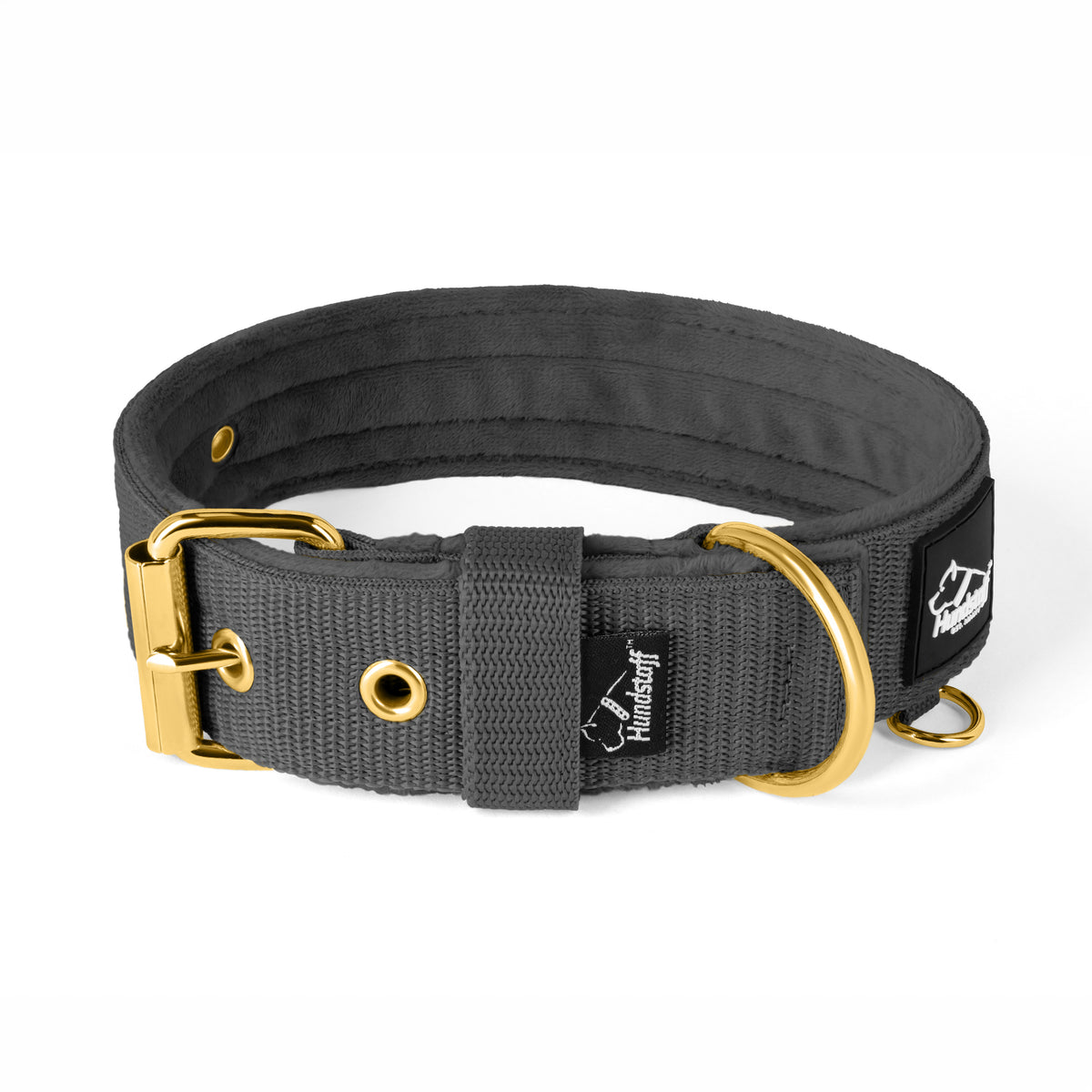 Active Golden Dark Grey - Collana larga e resistente con fibbia