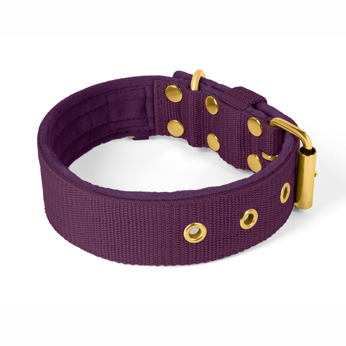 Active Golden Plum - Wide durable necklace with buckle