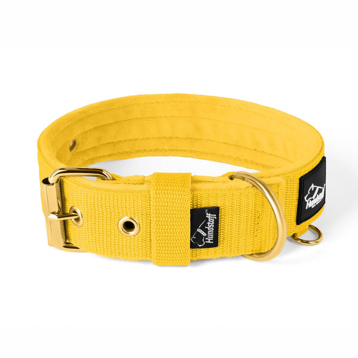 Active Golden Beige - Wide durable necklace with buckle