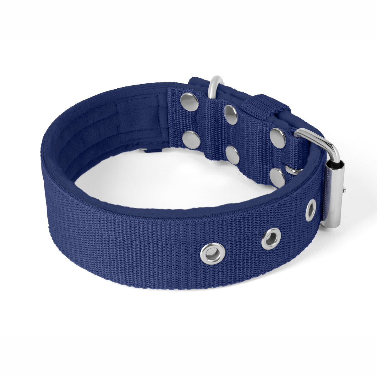 Active Navy Blue - Wide durable necklace with buckle