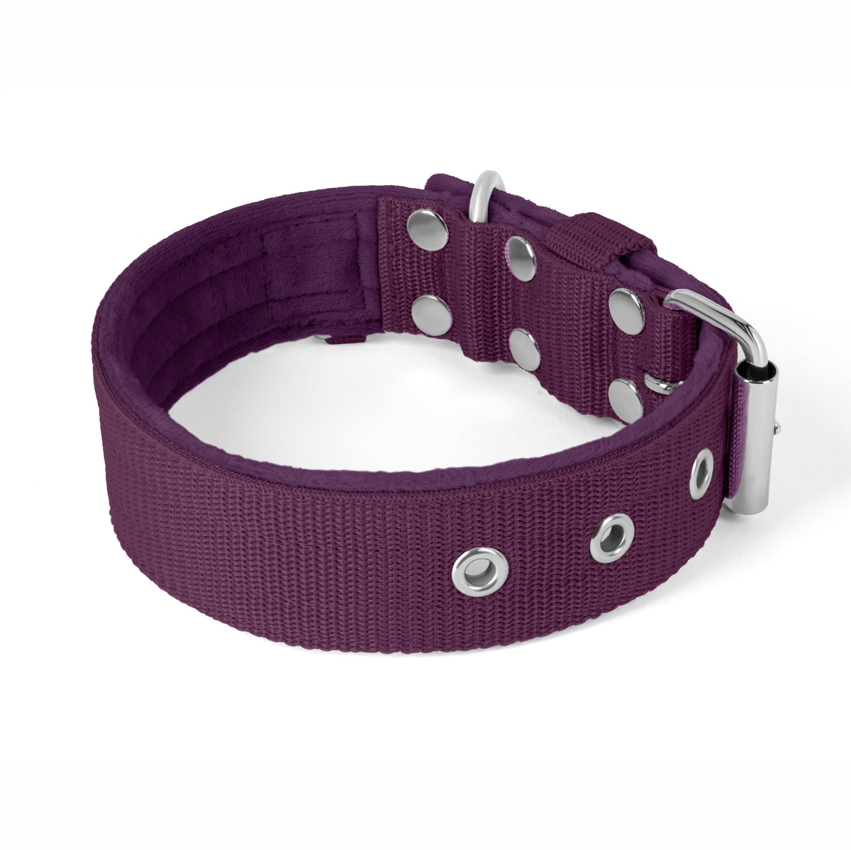 Active Plum - Wide durable necklace with buckle