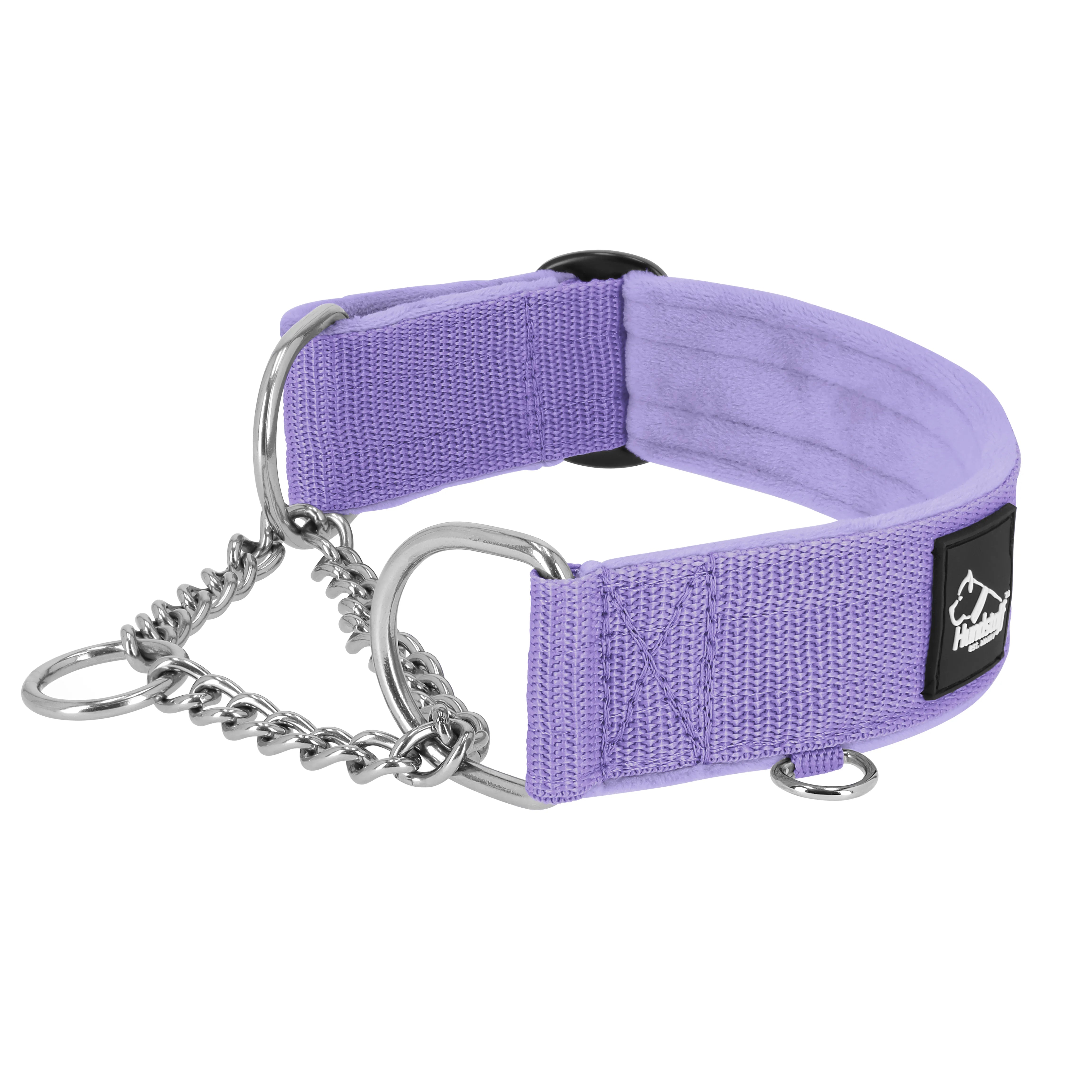 Martingale Chain Set Baby Purple – Half choke collar &amp; leash