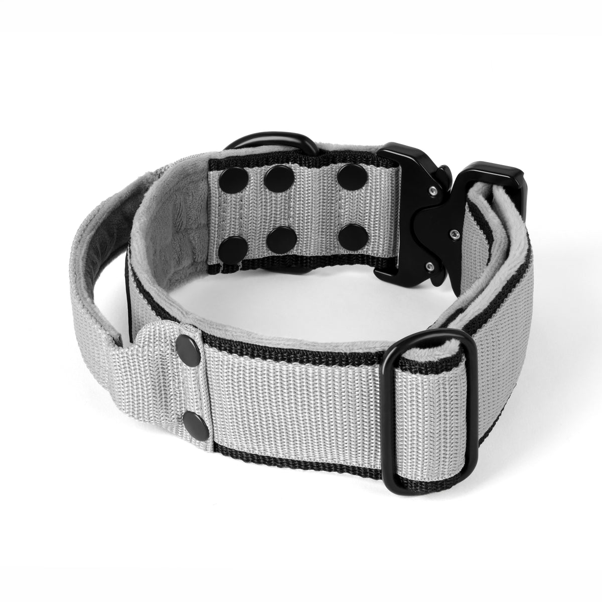 Extreme Buckle Black Edition Grey - Strong and secure collar