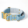 Extreme Gold Buckle Baby Blue - Strong and secure collar