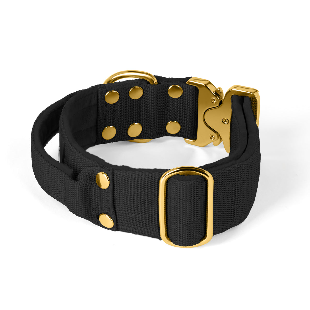 Extreme Gold Buckle Black - Strong and secure necklace