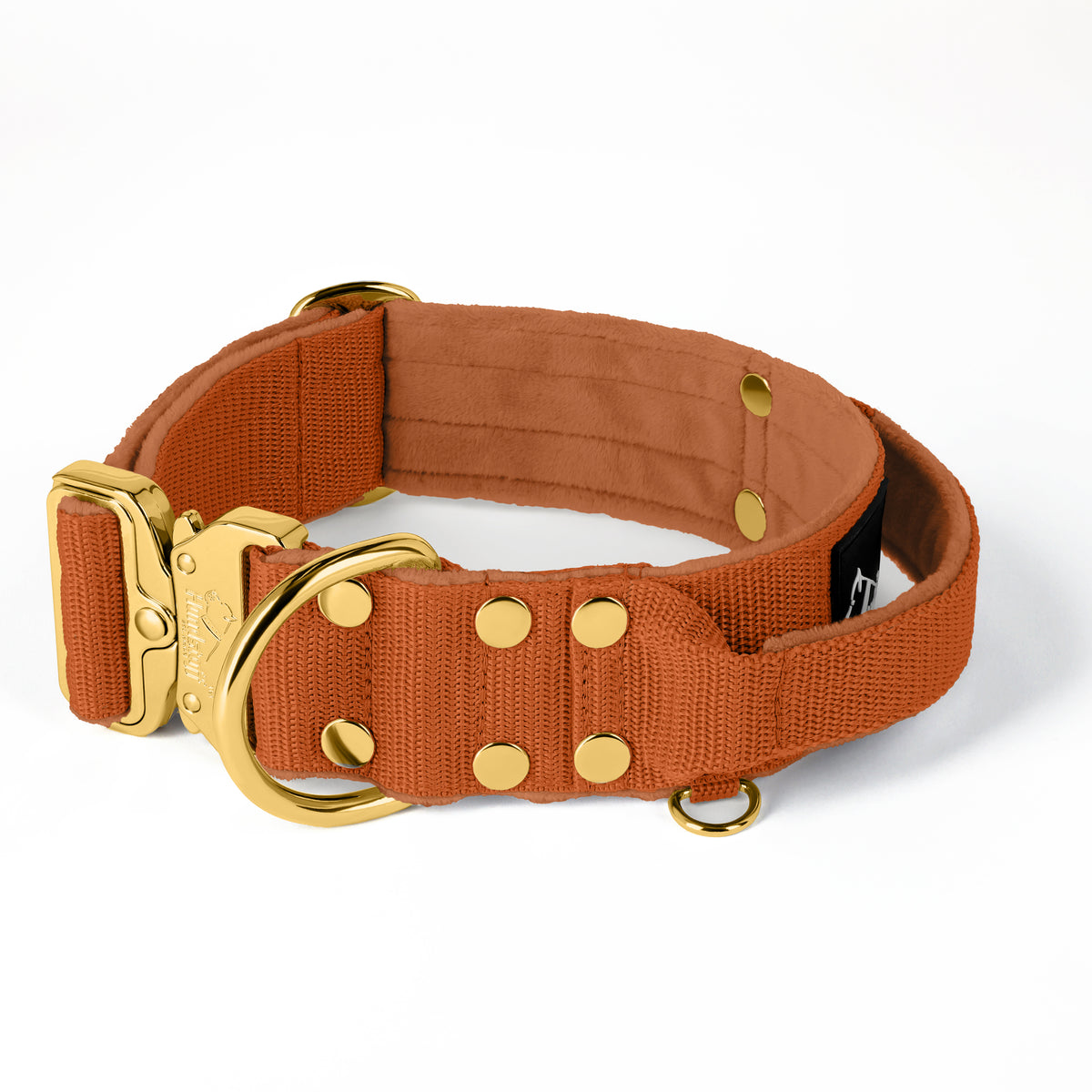 Fibbia in oro estremo arancione bruciato - Collana robusta e sicura