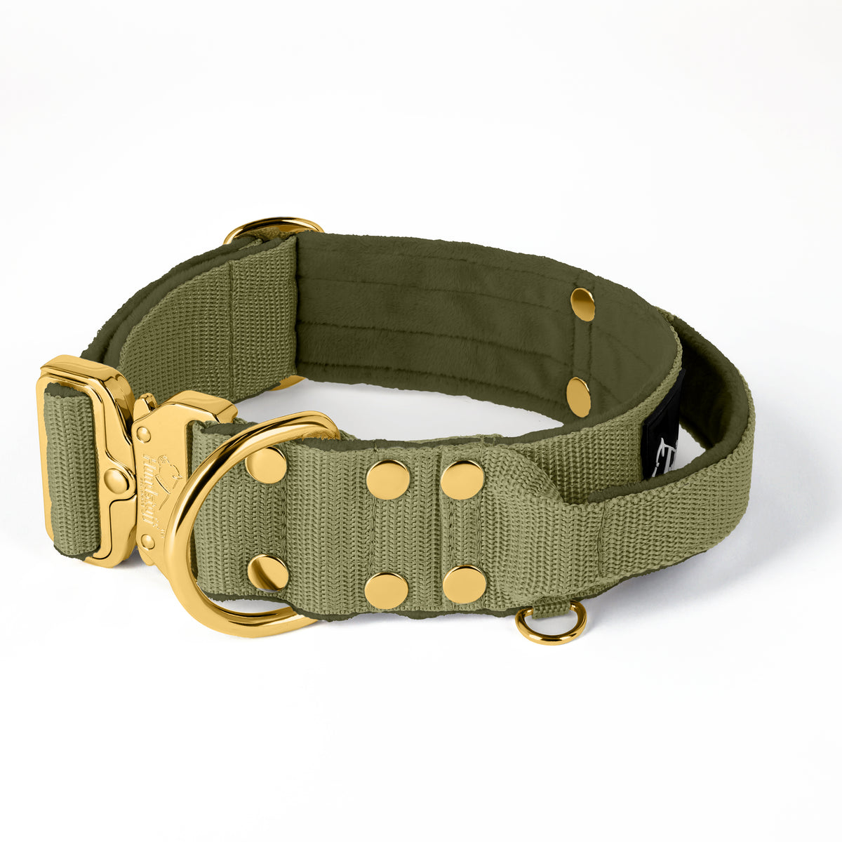 Fibbia estrema in oro verde oliva - Collana robusta e sicura