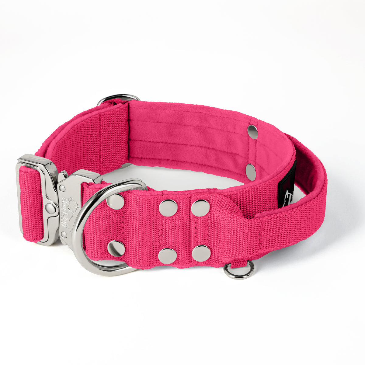 Extreme Silver Buckle Pink - Collana robusta e sicura